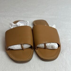 Madewell Tan Minimalist Slide Sandals